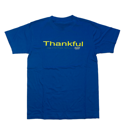Tee Thankful blue