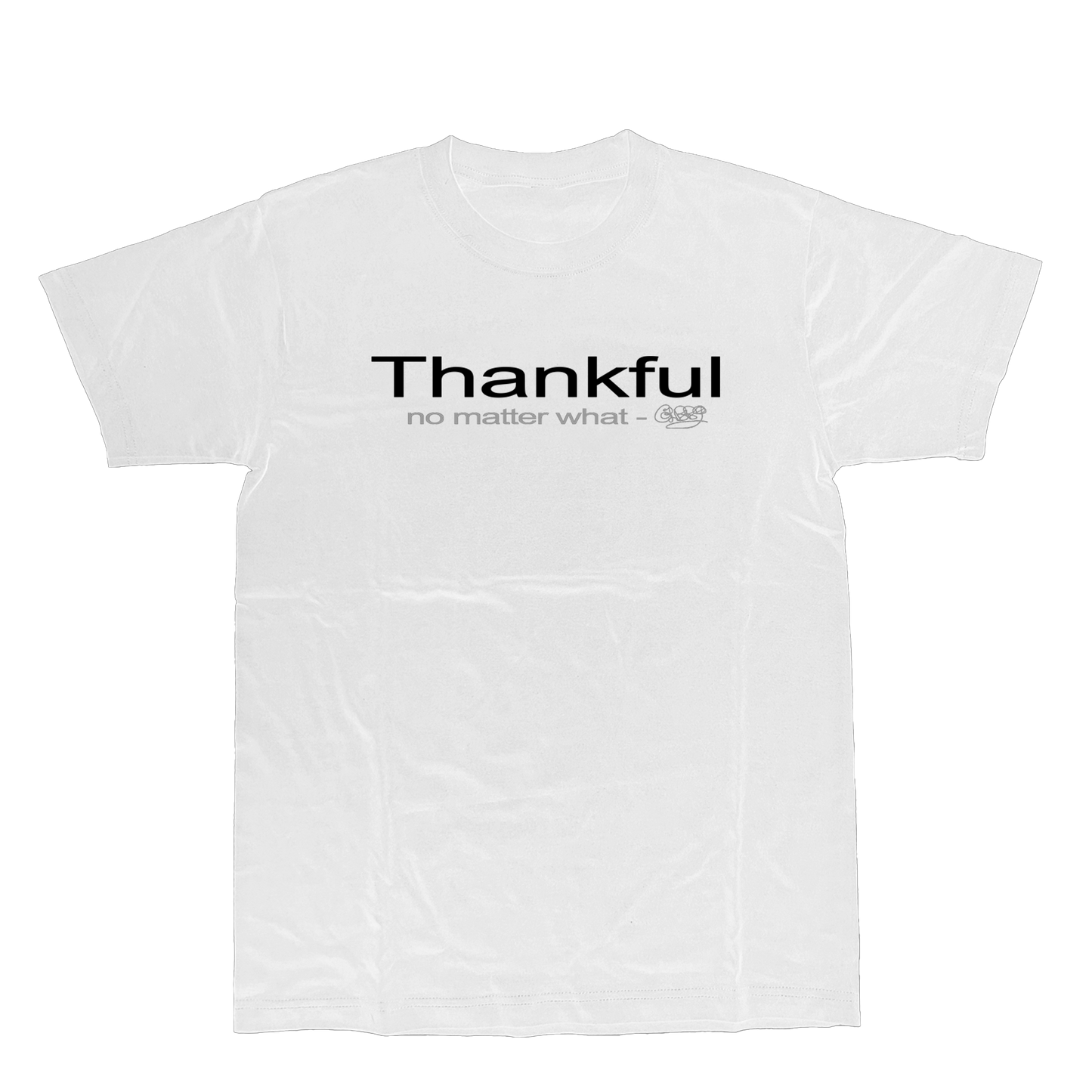Tee Thankful white